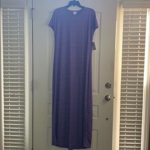 Purple Striped Maria dress
